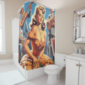 レトロサルサピンアップ シャワーカーテン (インサイチュ)