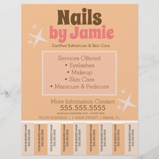 レトロサロンサービス事業STRIPSチラシ チラシ (正面)