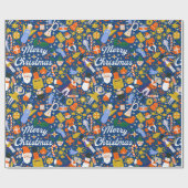 レトロサンお洒落タ小妖精や小人ダンサーナットクラッカープリント ラッピングペーパー (フラット)