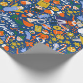 レトロサンお洒落タ小妖精や小人ダンサーナットクラッカープリント ラッピングペーパー (角)