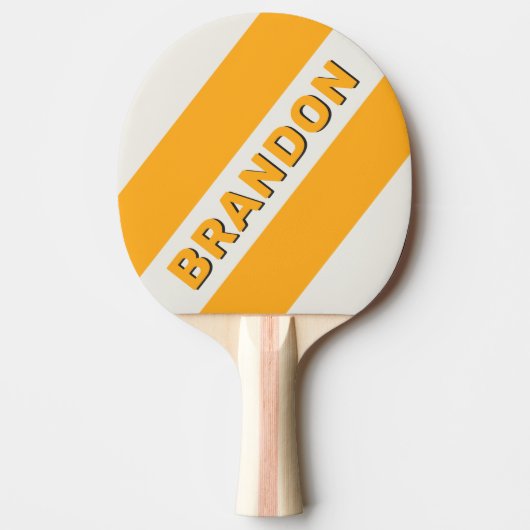 レトロサンはっきりしたキスストライプ三つの名前 卓球ラケット (正面)