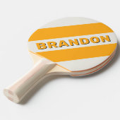 レトロサンはっきりしたキスストライプ三つの名前 卓球ラケット (正面アングル)