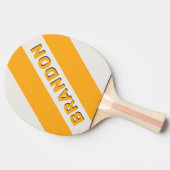 レトロサンはっきりしたキスストライプ三つの名前 卓球ラケット (横)