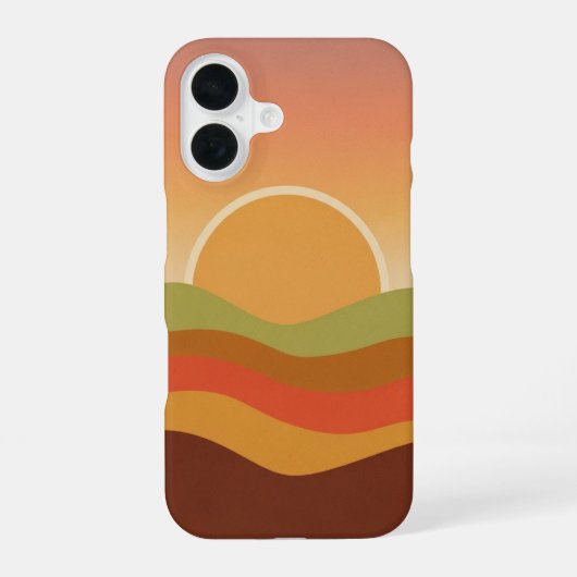 レトロサンアーク iPhone 16ケース (裏面)