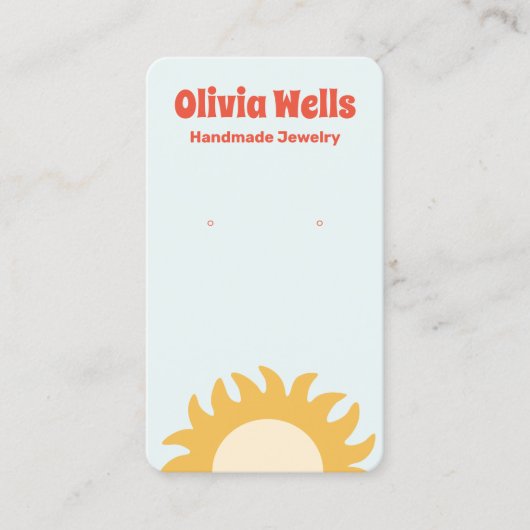 レトロサンイヤリング 名刺 (正面)