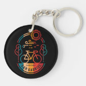 レトロサンガブリエル自転車トレイル。 キーホルダー (裏面)