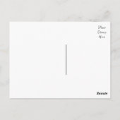 レトロサンキューブラック&ホワイト黒板はがき ポストカード (裏面)