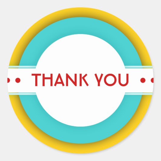 レトロサンキュー ラウンドシール (正面)