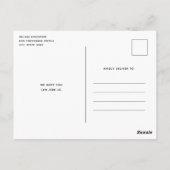 レトロサンクラシックタ伝統的クリスマスパーティー ポストカード (裏面)