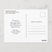 レトロサンクラシックタ伝統的クリスマス ポストカード (裏面)