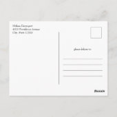 レトロサンクラシックタ伝統的クリスマス ポストカード (裏面)