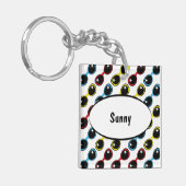 レトロサングラスプライマリ キーホルダー (正面左)