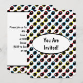 レトロサングラスプライマリ 招待状 (正面/裏面)