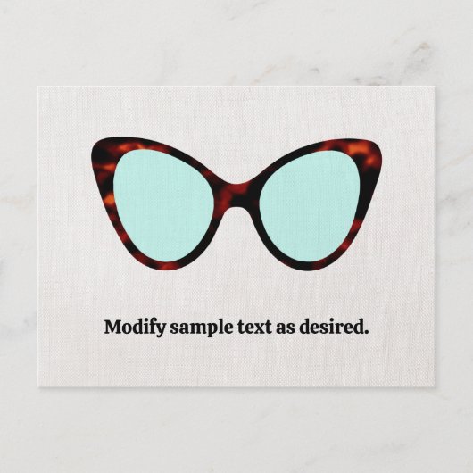 レトロサングラス ポストカード (正面)