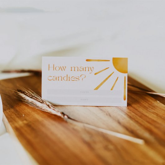 レトロサンサマーキャンディーの数 エンクロージャーカード