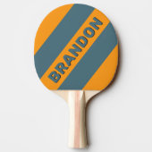 レトロサンシャインはっきりした三ストライプつの名前 卓球ラケット (裏面)