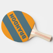 レトロサンシャインはっきりした三ストライプつの名前 卓球ラケット (横)