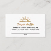 レトロサンシャインオムツラッフルカード エンクロージャーカード (正面)