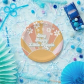 レトロサンシャインステイトリップ(幻覚体験)のようなリトルヒッピーフローラ ペーパープレート (パーティー)