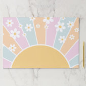 レトロサンシャインパステルデイジー誕生日ランチョンマット ペーパーパッド (インサイチュ)