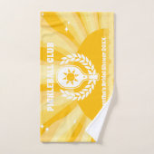 レトロサンシャインピックボールクラブブライダルシャワー ハンドタオル (ハンドタオル)