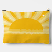 レトロサンシャインピックルボール ブライダルシャワー アクセサリーポーチ (裏面)