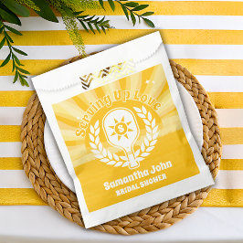 レトロサンシャインピックルボール ブライダルシャワー フェイバーバッグ