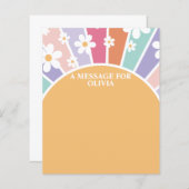 レトロサンシャインファースト誕生日タイムカプセルメッセージ (正面/裏面)