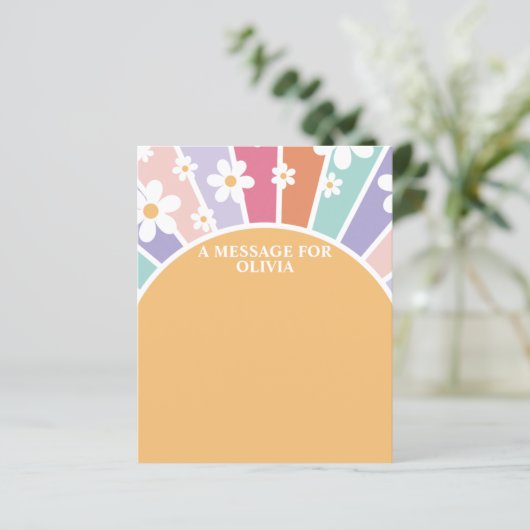 レトロサンシャインファースト誕生日タイムカプセルメッセージ (スタンド正面)