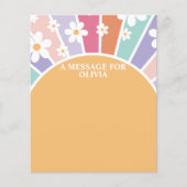 レトロサンシャインファースト誕生日タイムカプセルメッセージ (正面)