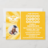 レトロサンシャインフォト卒業パーティー招待状 招待状 (正面)