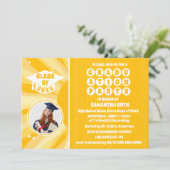 レトロサンシャインフォト卒業パーティー招待状 招待状 (スタンド正面)