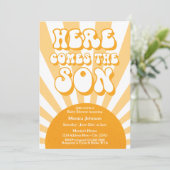 レトロサンシャインベビーシャワー来ここザソン 招待状 (スタンド正面)