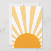 レトロサンシャインベビーシャワー来ここザソン 招待状 (裏面)