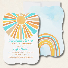 レトロサンシャインボホレインボーこ来この息子 招待状