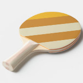 レトロサンシャインマスタードはっきりしたストライプ 卓球ラケット (正面アングル)