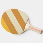 レトロサンシャインマスタードはっきりしたストライプ 卓球ラケット (横)