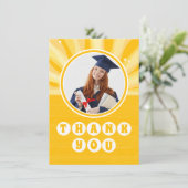 レトロサンシャイン写真卒業 サンキューカード (スタンド正面)