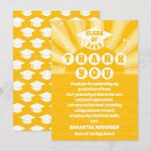 レトロサンシャイン卒業サンキューカード サンキューカード (正面/裏面)