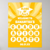レトロサンシャイン卒業パーティーウェルカム ポスター (正面)