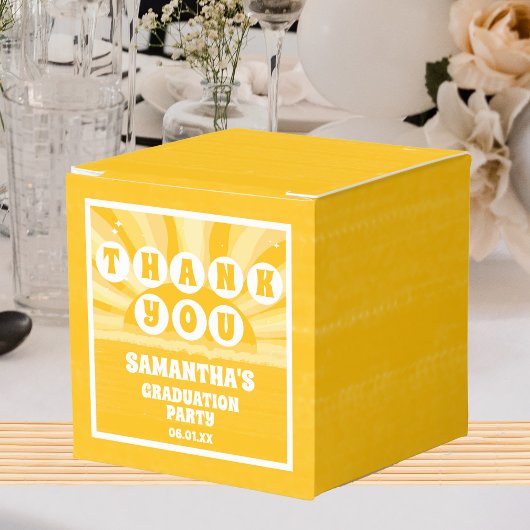 レトロサンシャイン卒業パーティーサンキュー フェイバーボックス