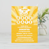 レトロサンシャイン卒業パーティー招待状 招待状 (スタンド正面)