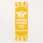 レトロサンシャイン卒業 ヨガマット (正面)