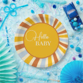 レトロサンシャイン紙プレート ペーパープレート (パーティー)