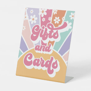 レトロサンシャイン誕生日ギフトテーブル 台座サイン