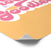 レトロサンシャイン誕生日グルーヴィグッディーズのお気に入り ポスター (角)