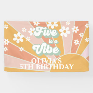 レトロサンシャインFIVEは気分が上がるダイジー誕生日 横断幕