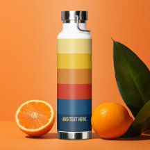 レトロサンセストライプイフ名シンプル付きサンセット文字