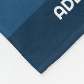 レトロサンセストライプイフ名シンプル付きサンセット文字 フリースブランケット (角)