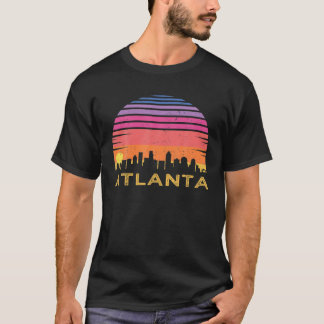 レトロサンセットアトランタジョージアシャツヴィンテージスカイライン Tシャツ